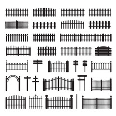 Set of black and white vector illustration of geometric shapes with cross design pattern
