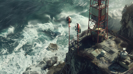 transmitter in the sea