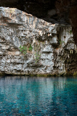 Limestone Cave Wall Formations