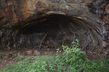 Ancient Stone Caves and Paths in Girihandu Seya, Thiriyai, Trincomalee, Sri Lanka.