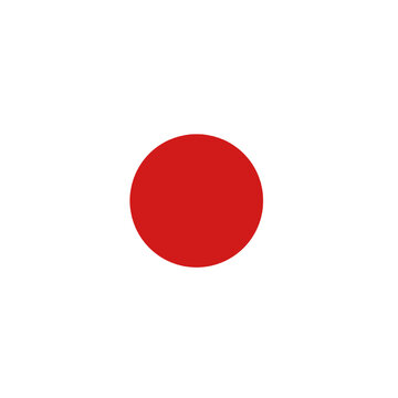 japan national flag vector illustration on transparent background
