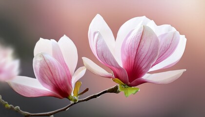 classic magnolia blossom soft petals isolated elegance showcasing delicate beauty and timeless grace in nature s design