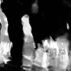 Abstract black and white motion blur image