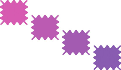 Abstract Geometric Shapes in Purple and Pink