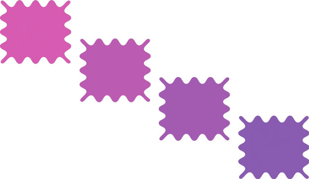 Abstract Geometric Shapes in Purple and Pink