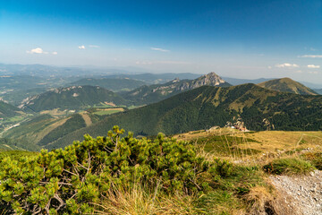 Hiking in the Mala Fatra Mountains, Slovakia.