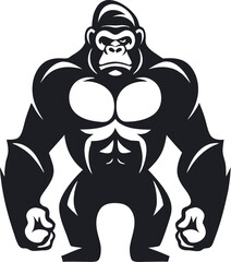 Gorilla logo symbol vector Art, Icons, and Graphics for Designers