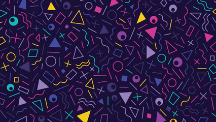 Obraz premium Beautiful Colorful Background with Different Shapes