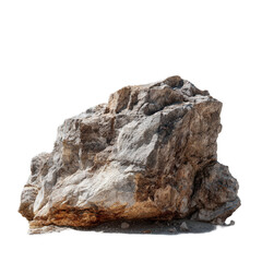 Large rock sits on a white background