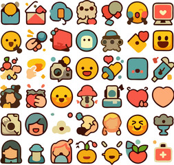Funny Emotion Icons – Hand-Drawn Style 14