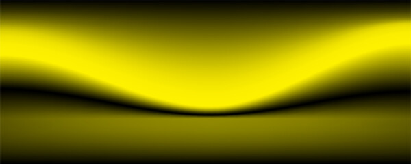 yellow studio background. Abstract limbo podium studio room. Dark red gradient wall floor and spotlight scene. Showcase, promotion display. Vector stage mockup illustration