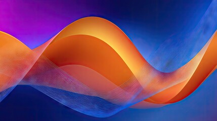 Abstract design with flowing lines and vibrant colors.