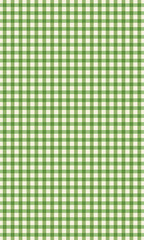 Green checkered tablecloth background