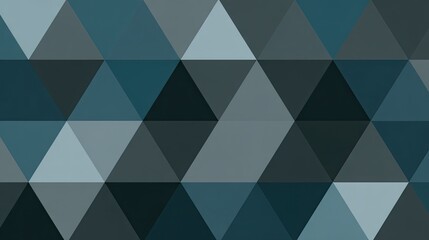 Abstract pattern of various shades of blue and gray triangles.