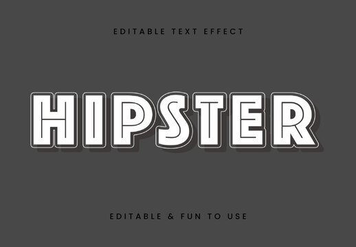 White And Gray Bold 3D Font Elegant Minimal Text Effect