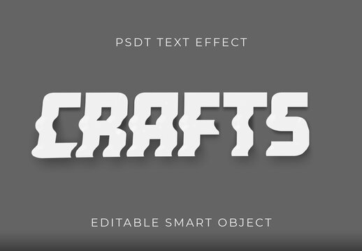 White Folded Paper Font 3D Motion Text Effect