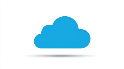 Fototapeta premium cloud computing vector icon design template, no logos, no brands