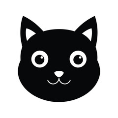 black cat face
