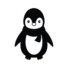 penguin on white background
