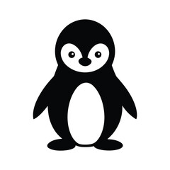 penguin on white background