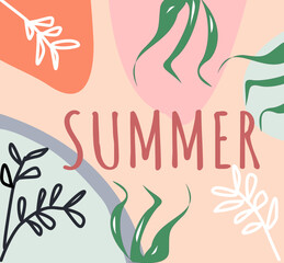 vector summer time background