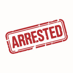 arrested, detained, custody, law, crime, police, justice, legal, captured, warrant, enforcement, suspect, criminal, redstamp, caught, felony, prosecution, charge, trial, authority, handcuffs, booked, 
