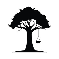 vector tree silhouette