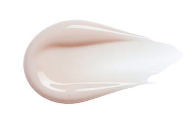 Liquid foundation makeup swatch or smear