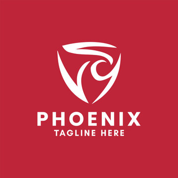 falcon phoenix logo design vector