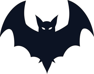 Scary bat vector illustration. Perfect Halloween symbol for creepy decorations, haunted designs, or vampire-themed artwork.

