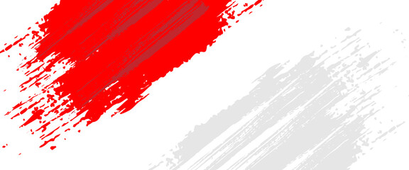 Indonesia Flag with Brush Concept. Flag of Indonesia. modern