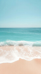 Smooth gradient blending marine shadow, blue agave, frosted foam, and coral veil creates a fresh, calming background symbolizing tranquility, renewal, softness, and gentle warmth.

