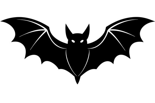recommend clip art: Flying nocturnal mammal animal bat silhouette vector illustration