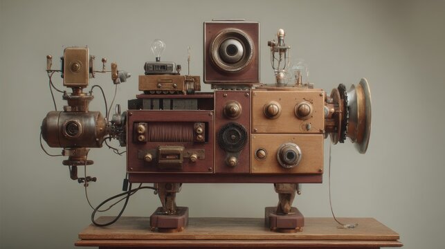 Ornate steampunk contraption