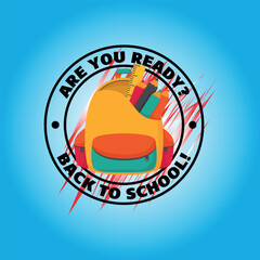 back to school design vector