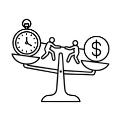 time vs money vector
