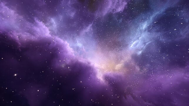 Creative glowing purple space background