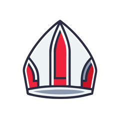 Mitre Hat Icon