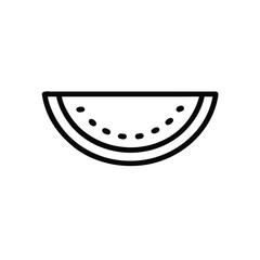 Minimalist icon a watermelon slice fruit food