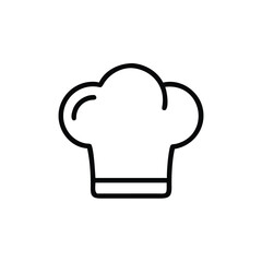 Outline a chef hat on a cook cooking