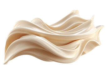 Obraz premium Abstract cream-colored, flowing, liquid form