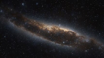 Fototapeta premium Spiral galaxy, cosmic dust, star clusters