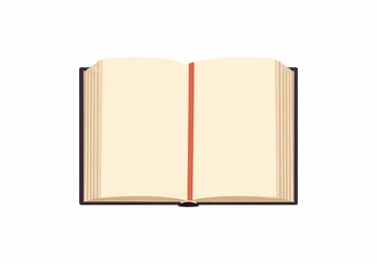Open book with blank pages, a concept for knowledge and storytelling