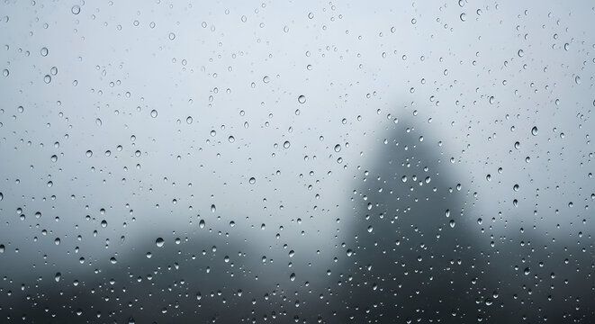 Window raindrops background image for rainy day weather photography and designs