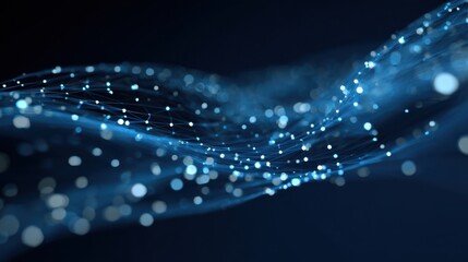 abstract blue technology communication concept.