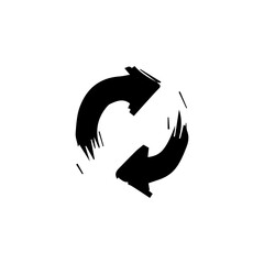 black grunge arrow brush.grunge arrow paint vector.