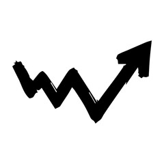 black grunge arrow brush.grunge arrow paint vector.