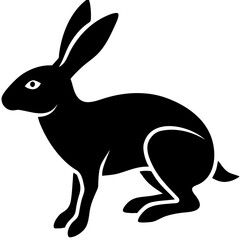 Creative Rabbit Vector Illustration | Cute Bunny Cartoon for Easter, Spring, and Animal Designs