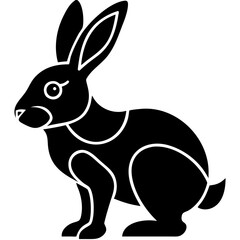Creative Rabbit Vector Illustration | Cute Bunny Cartoon for Easter, Spring, and Animal Designs