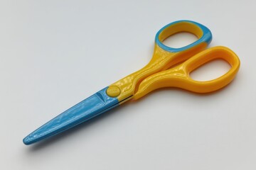 Child-safe Scissors Designed for Little Hands on a Plain White Background